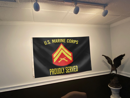 U.S. Marine Corps Proudly Served - Corporal Flag