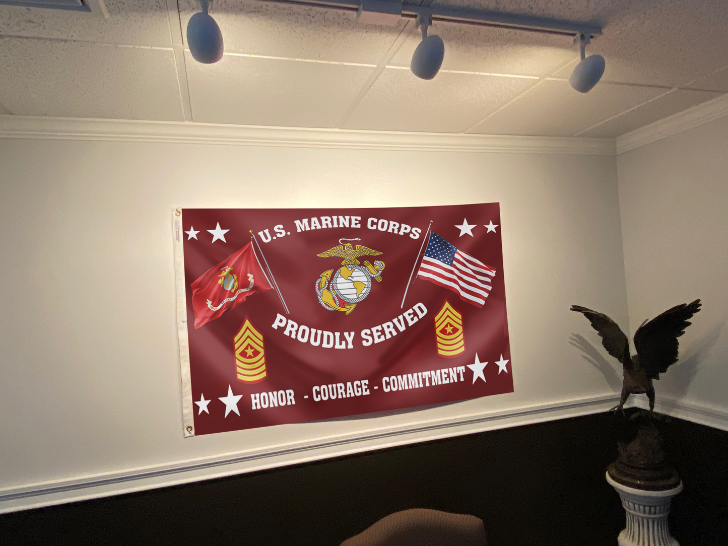 United States Marine Corps - Sergeant Major Flag