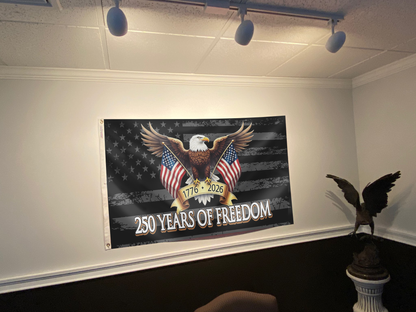 USA 250th Anniversary Bald Eagle Freedom Flag
