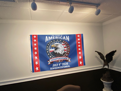 250 Years of American Independence Eagle Flag