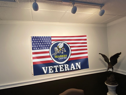 Seabees Can Do Veteran Flag