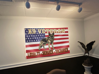 K9 Veteran Loyalty Service Sacrifice Flag