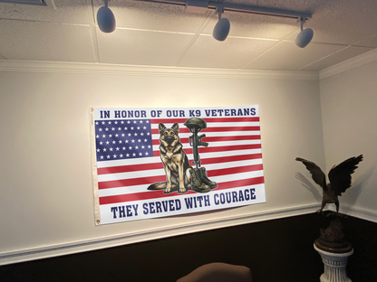 In Honor of Our K9 Veterans Flag