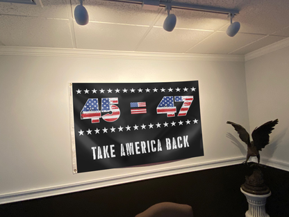 45 47 Trump USA Flag