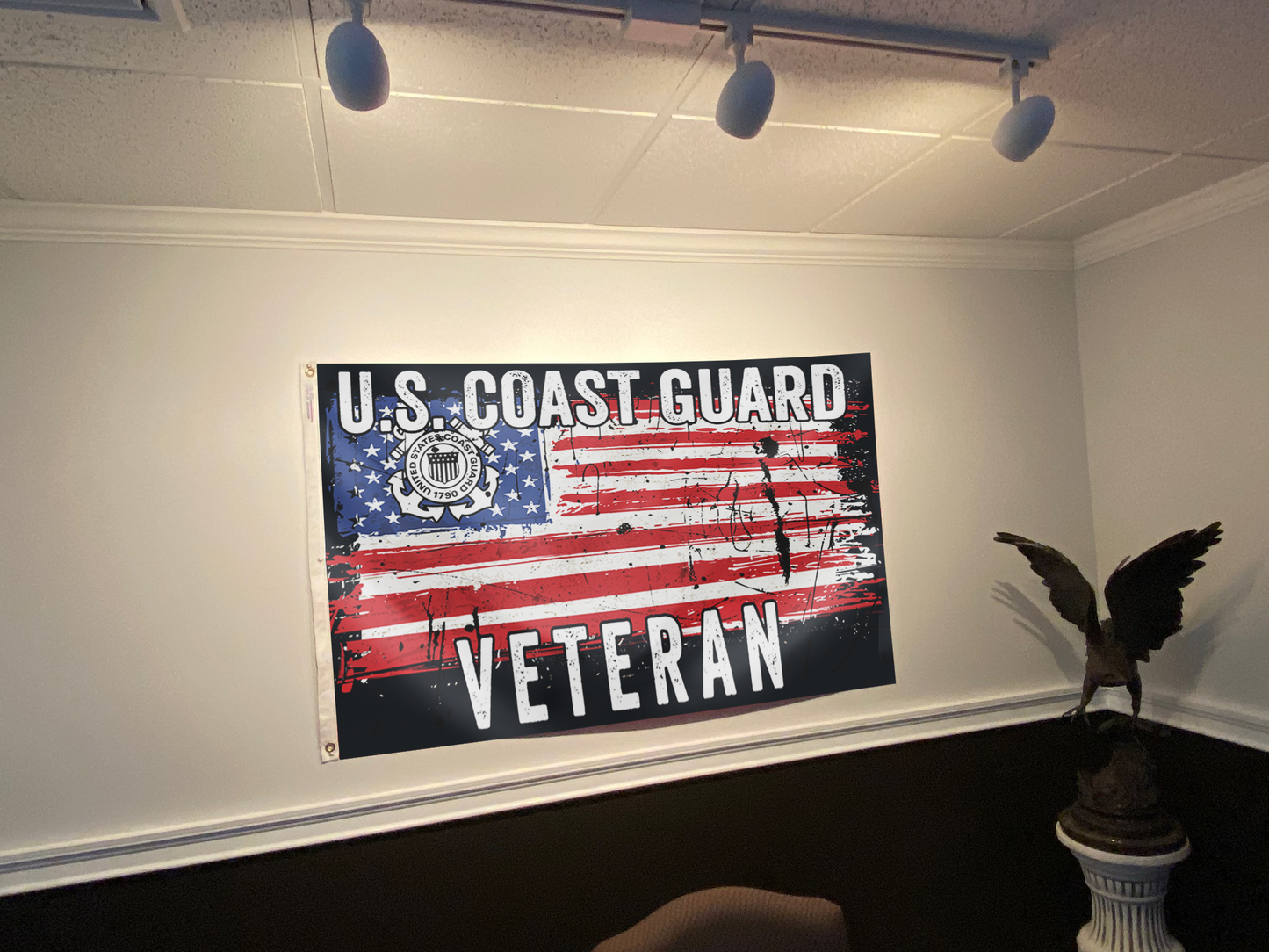 U.S. Coast Guard Veteran – Distressed Flag