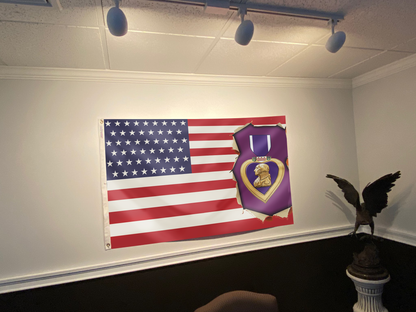 USA Purple Heart Flag