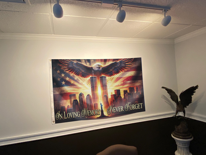 In Loving Memory - Never Forget Flag