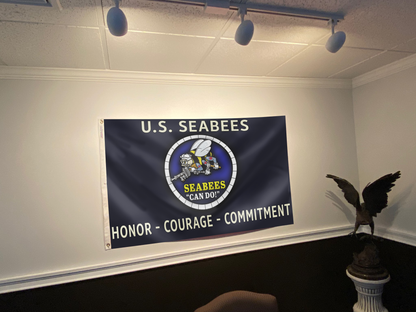 U.S. Seabees - Honor Courage Commitment Flag