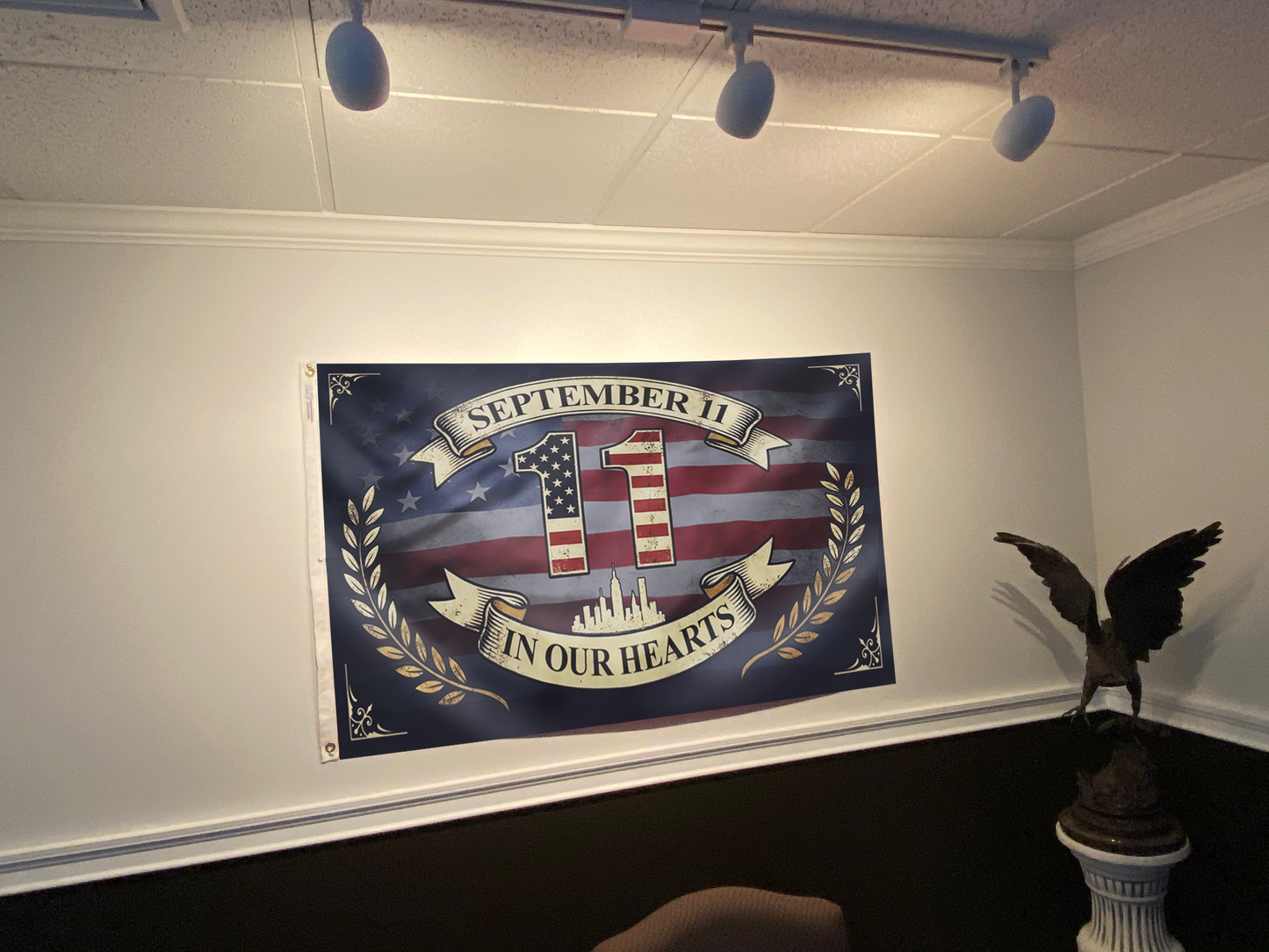 September 11 in Our Hearts Flag