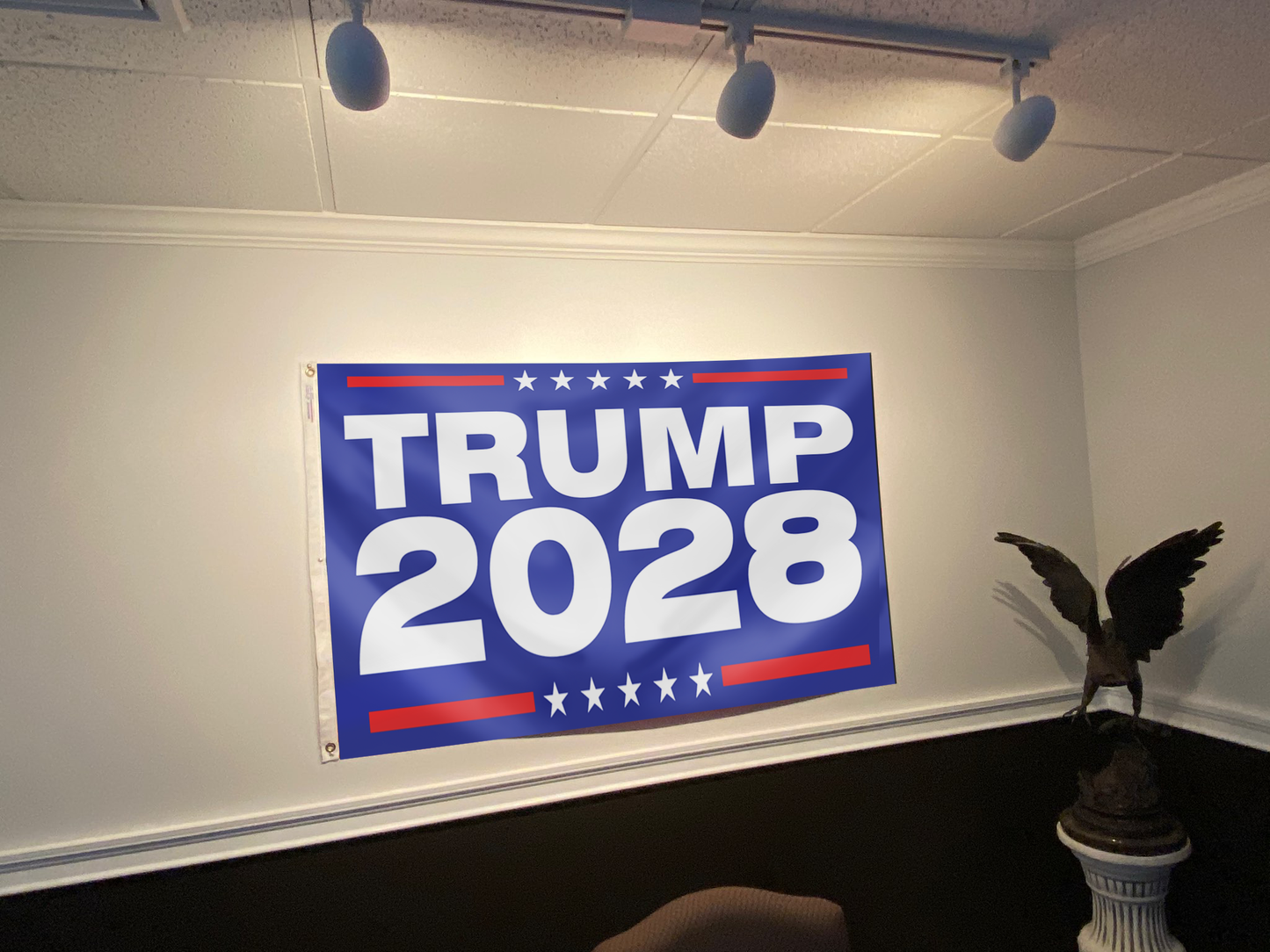 Trump 2028 Blue Flag