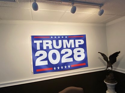Trump 2028 Blue Flag