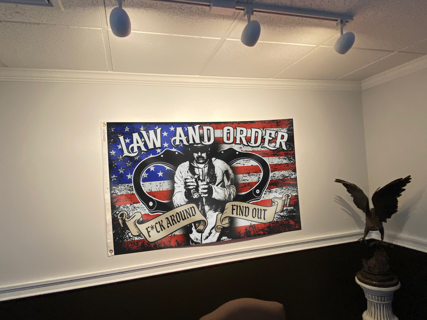 Law and Order FAFO Tactical USA Flag