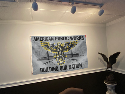 American Public Works Building Our Nation Flag