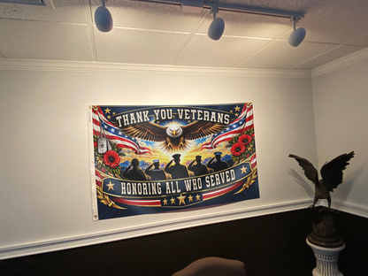 Thank you Veterans - Honoring All Who Served Flag