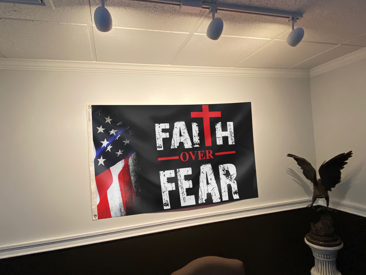 Faith Over Fear USA Flag