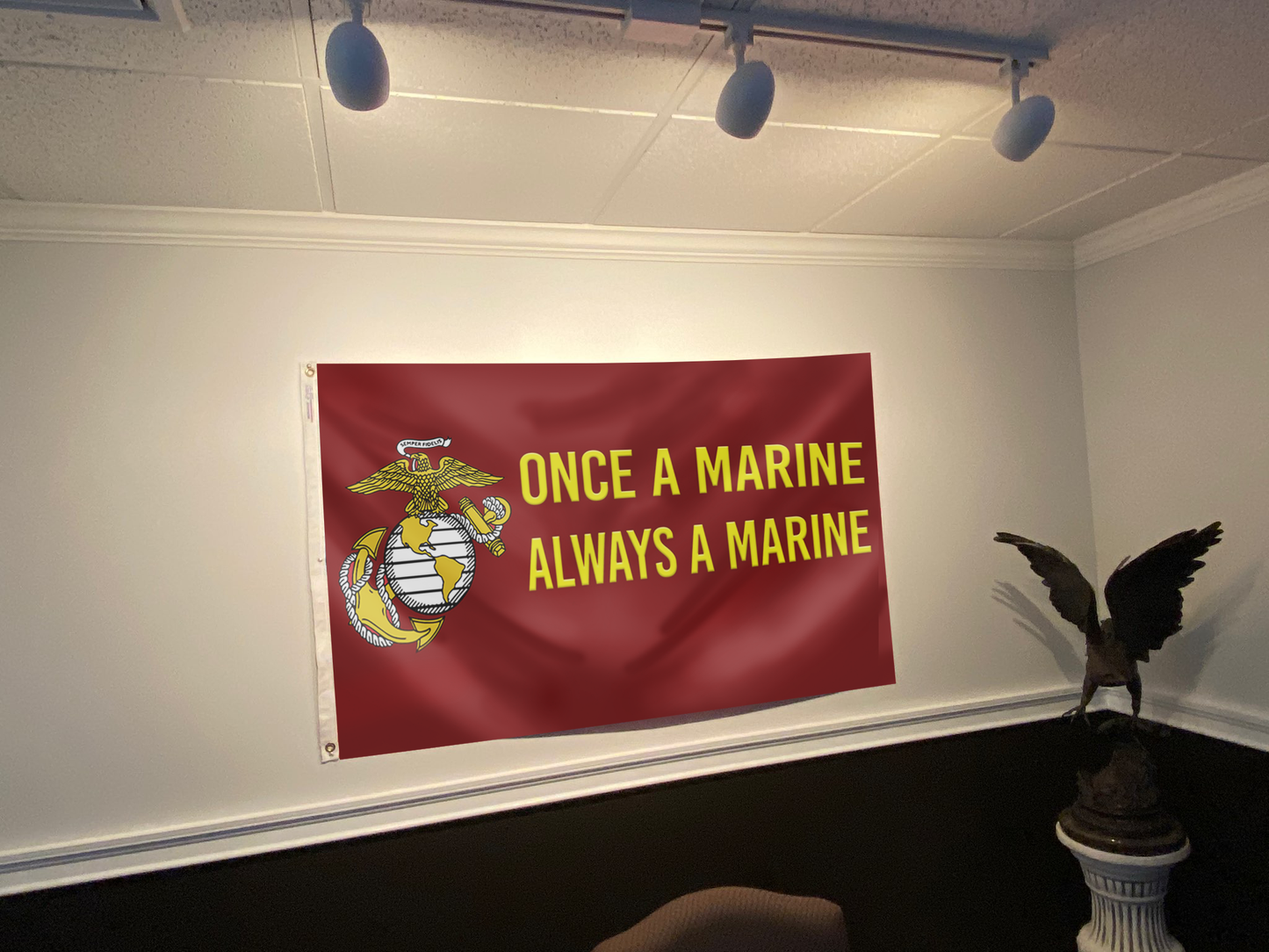 Once a Marine, Always a Marine Flag
