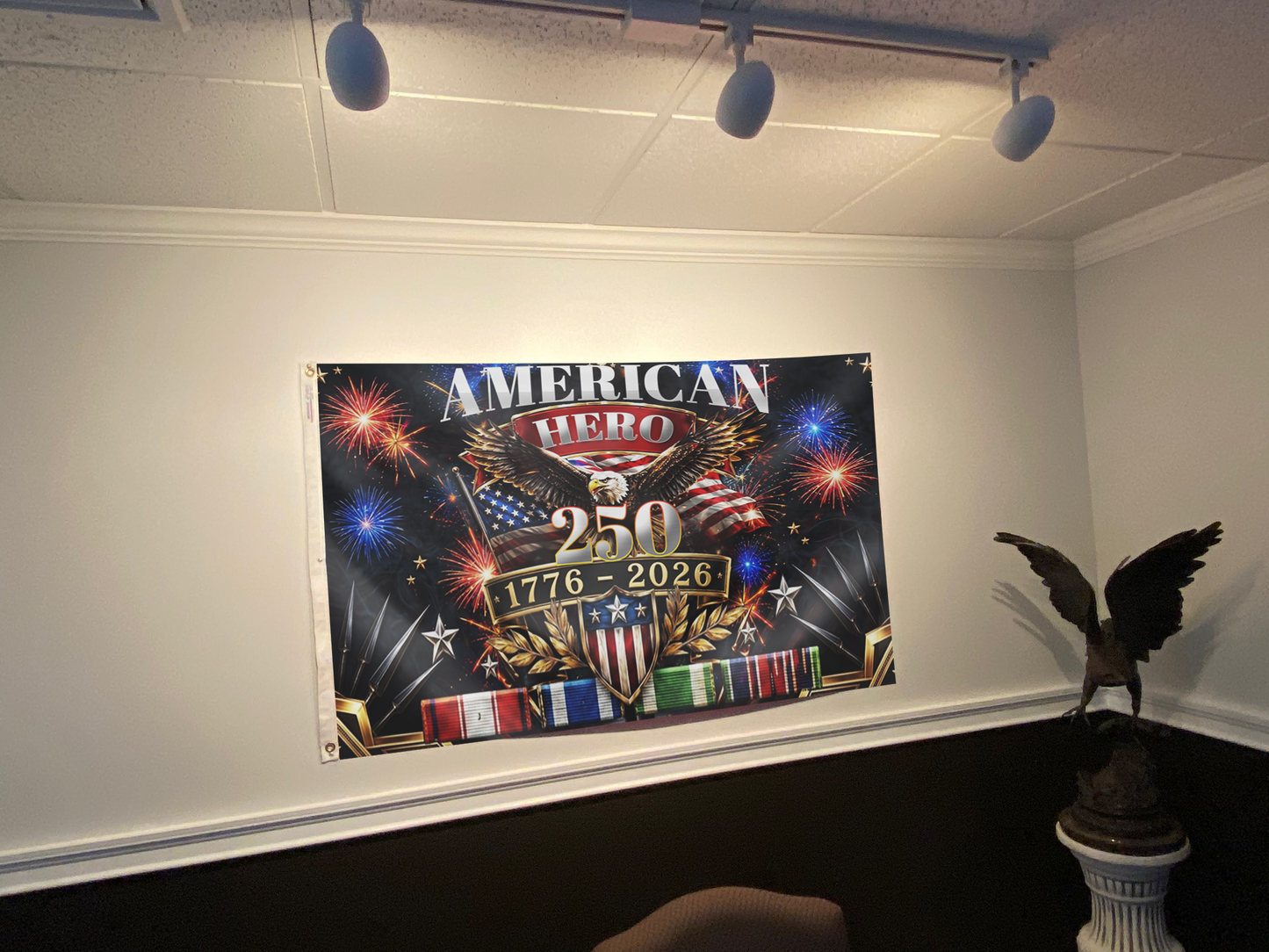 American Hero Anniversary Flag