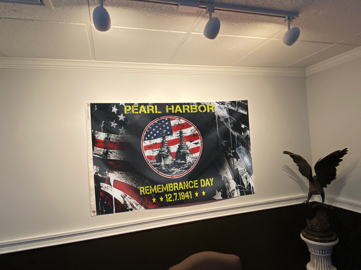 Pearl Harbor - Remembrance Day USA Flag