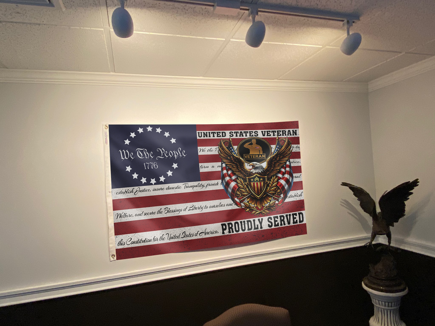 We The People United States Veteran Flag