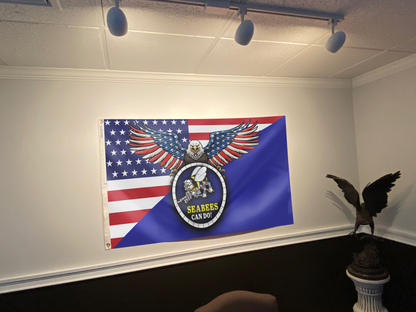 Seabees Can Do American Eagle Flag