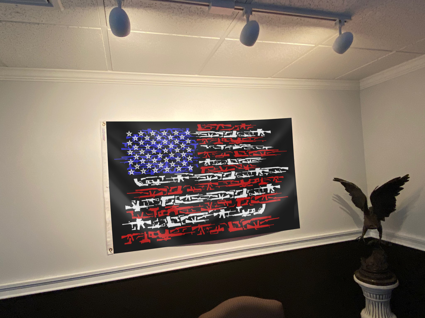 2nd Amendment - Guns Inspired USA Flag
