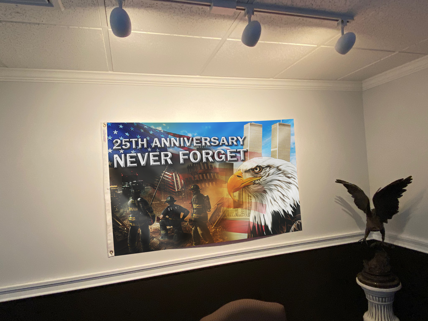 Never Forget 25th Anniversary Eagle Flag