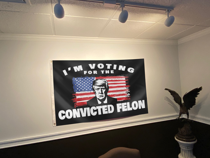 I'm Voting For The Convicted Felon USA Flag