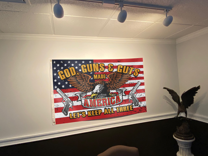 God, Guns & Guts: Made America Flag