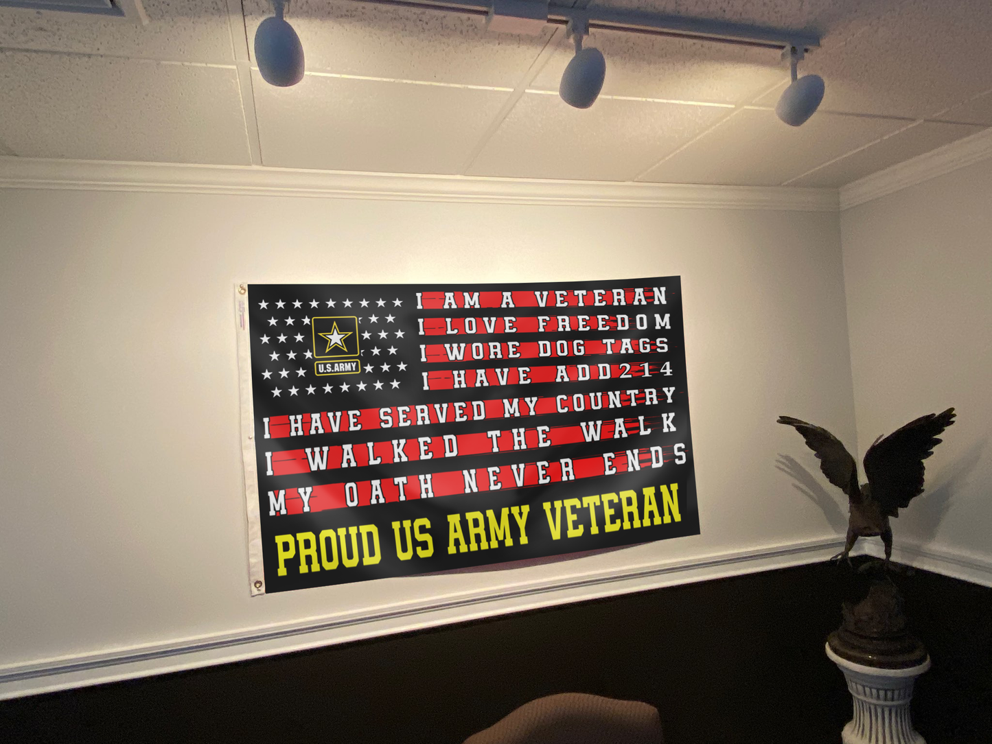 Proud US Army Veteran Flag