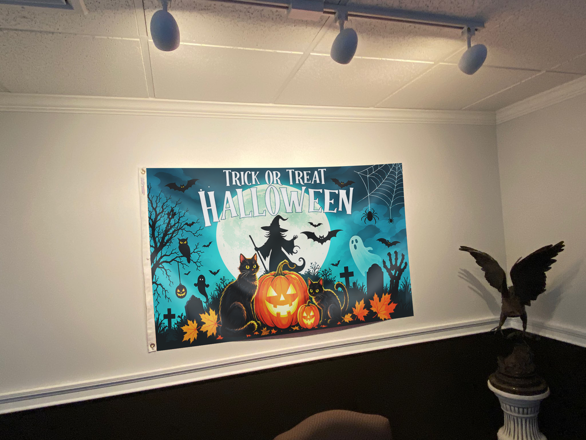 Trick or Treat Halloween Flag