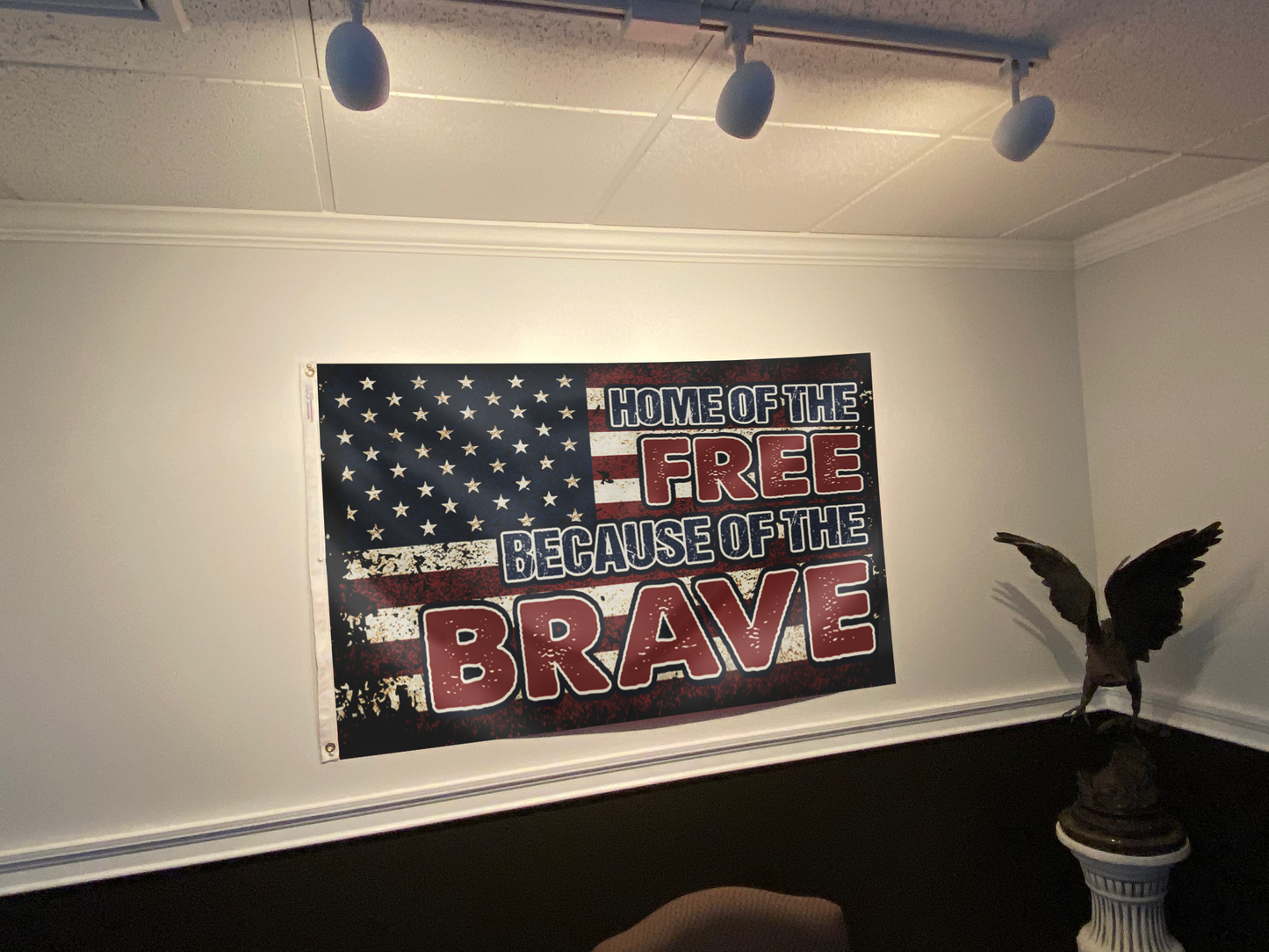 HOME OF THE FREE FLAG