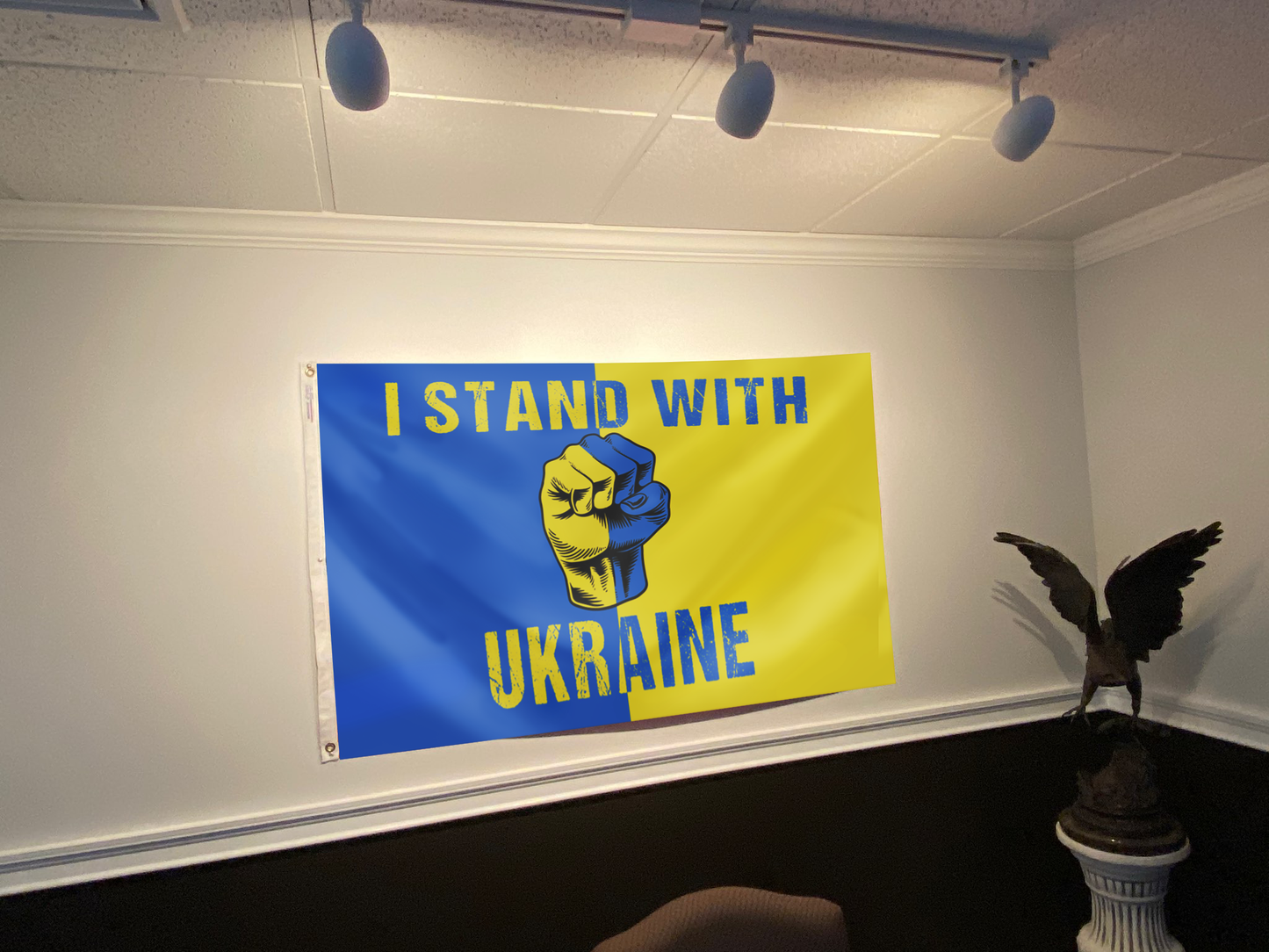 I Stand with Ukraine Flag