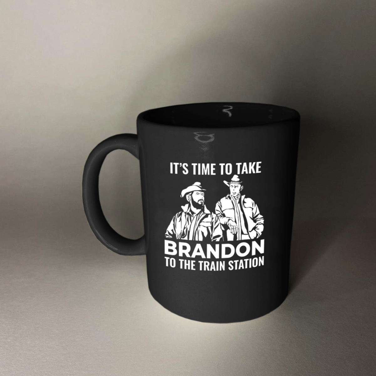 Train Station 11 oz. Black Mug