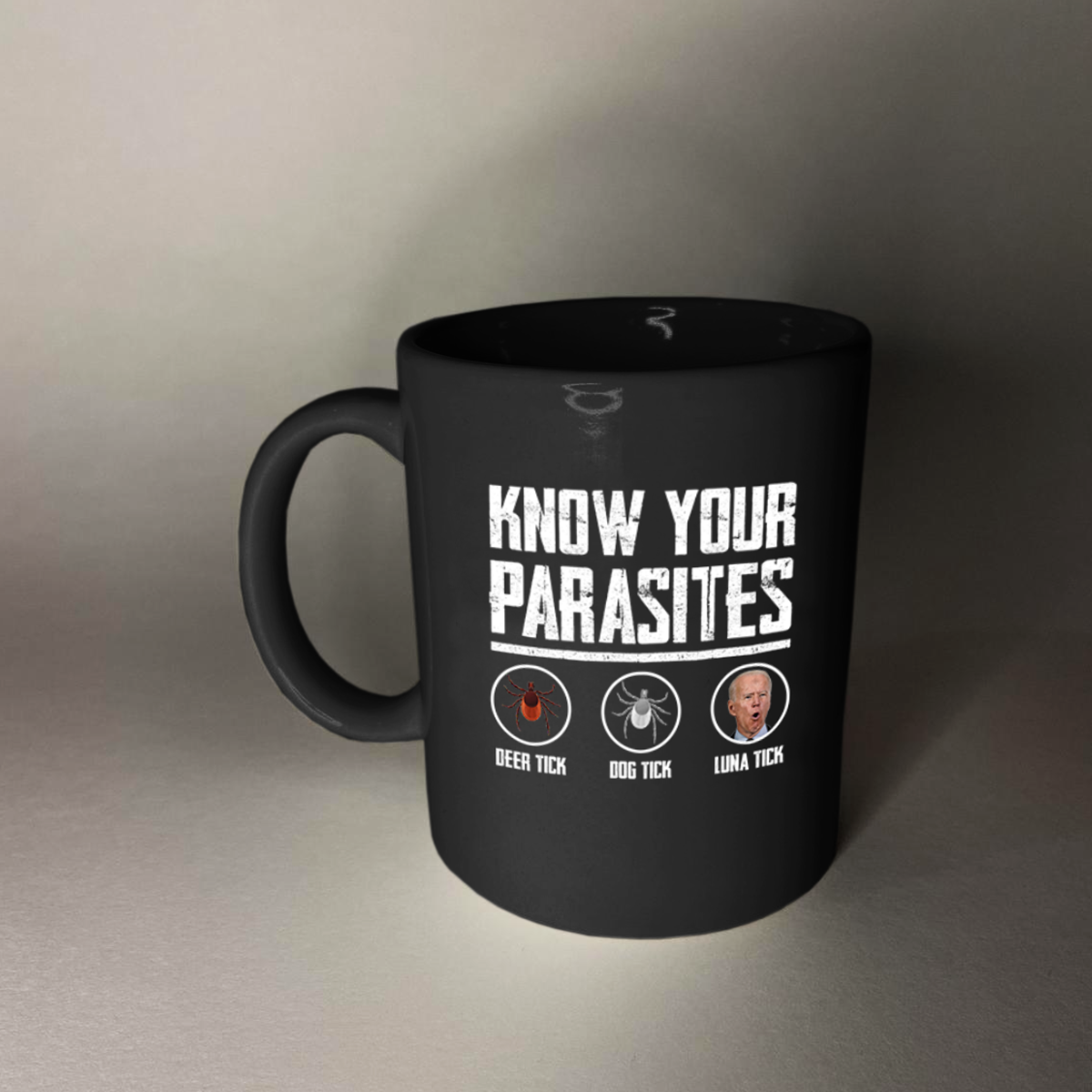 Know Your Parasites 11 oz. Black Mug