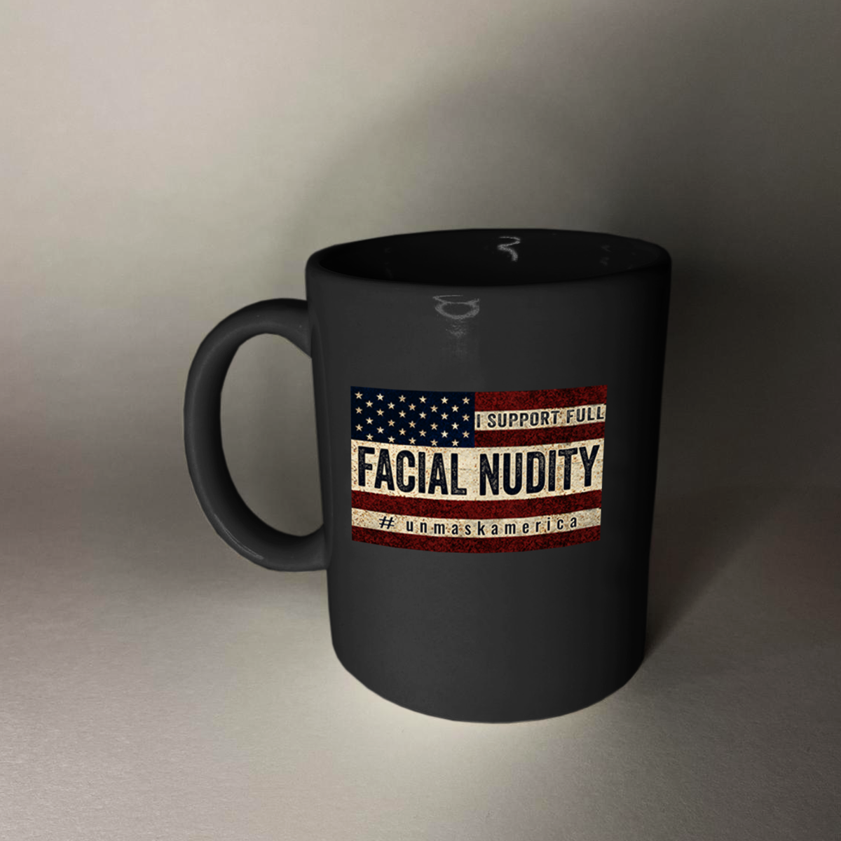 Unmask America  11 oz. Black Mug