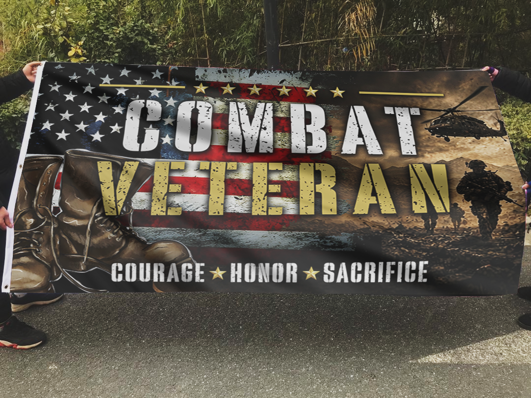 Combat Veteran Flag