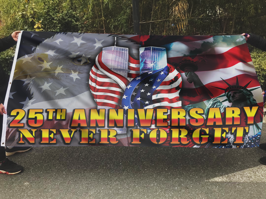 Never Forget 25th Anniversary Flag