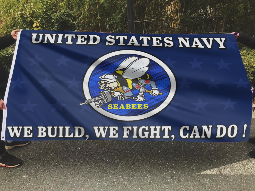 United States Navy Seabees Flag