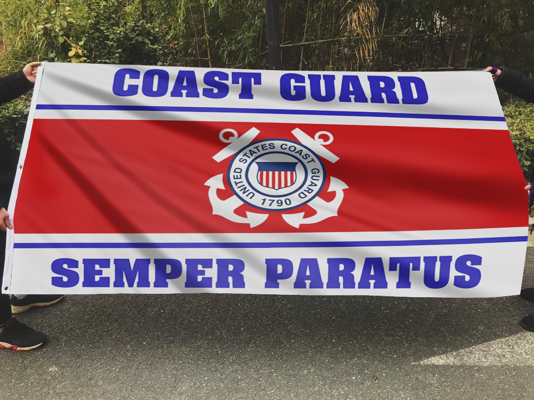 Semper Paratus Coast Guard 1790 Flag