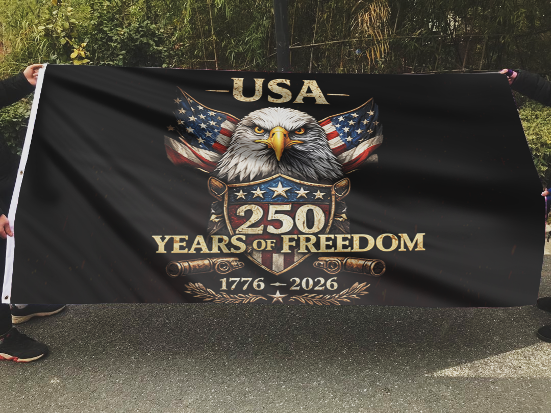 USA 250 Independence Anniversary Patriotic Eagle Flag