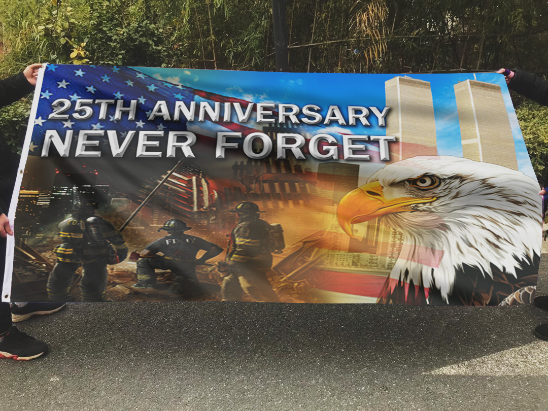 Never Forget 25th Anniversary Eagle Flag