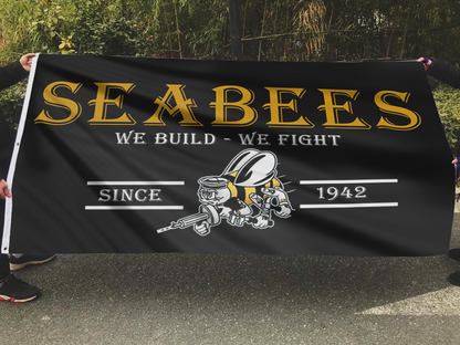 SEABEES We Build We Fight Since 1942 Flag