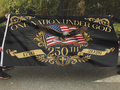 One Nation Under God 250th Eagle Flag
