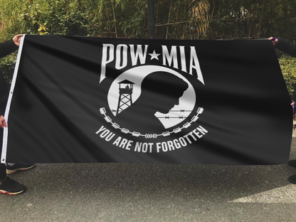 POW MIA Black Flag