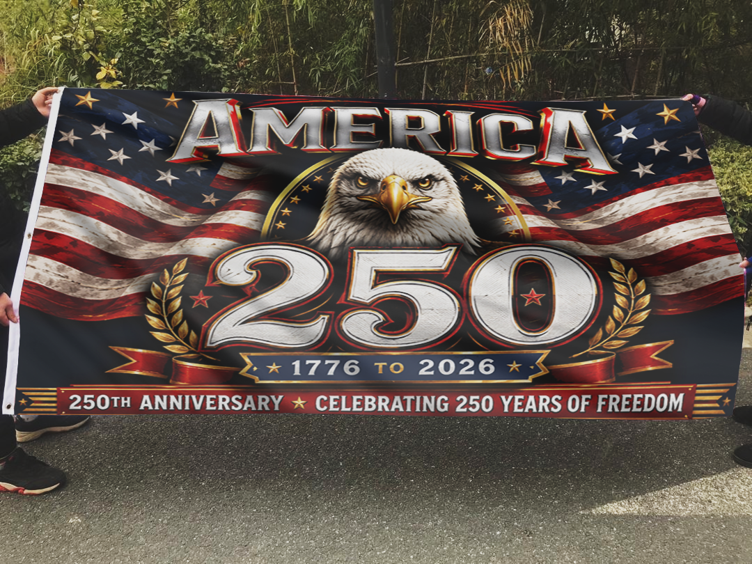 Stars & Stripes Eagle 250 Flag