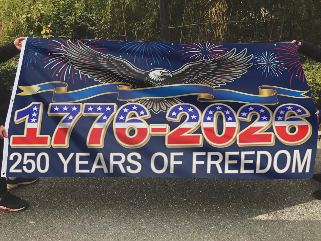 250 Years of Freedom Eagle Celebration Flag