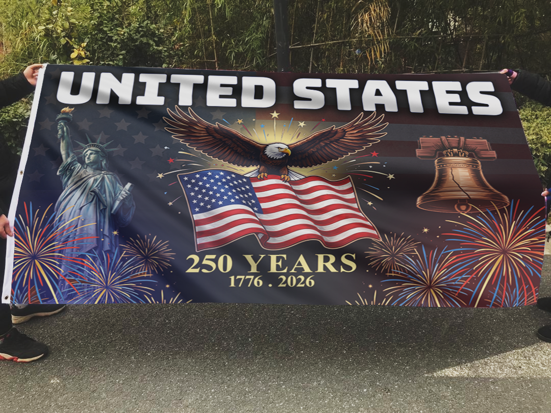 United States Bell and Eagle Flag