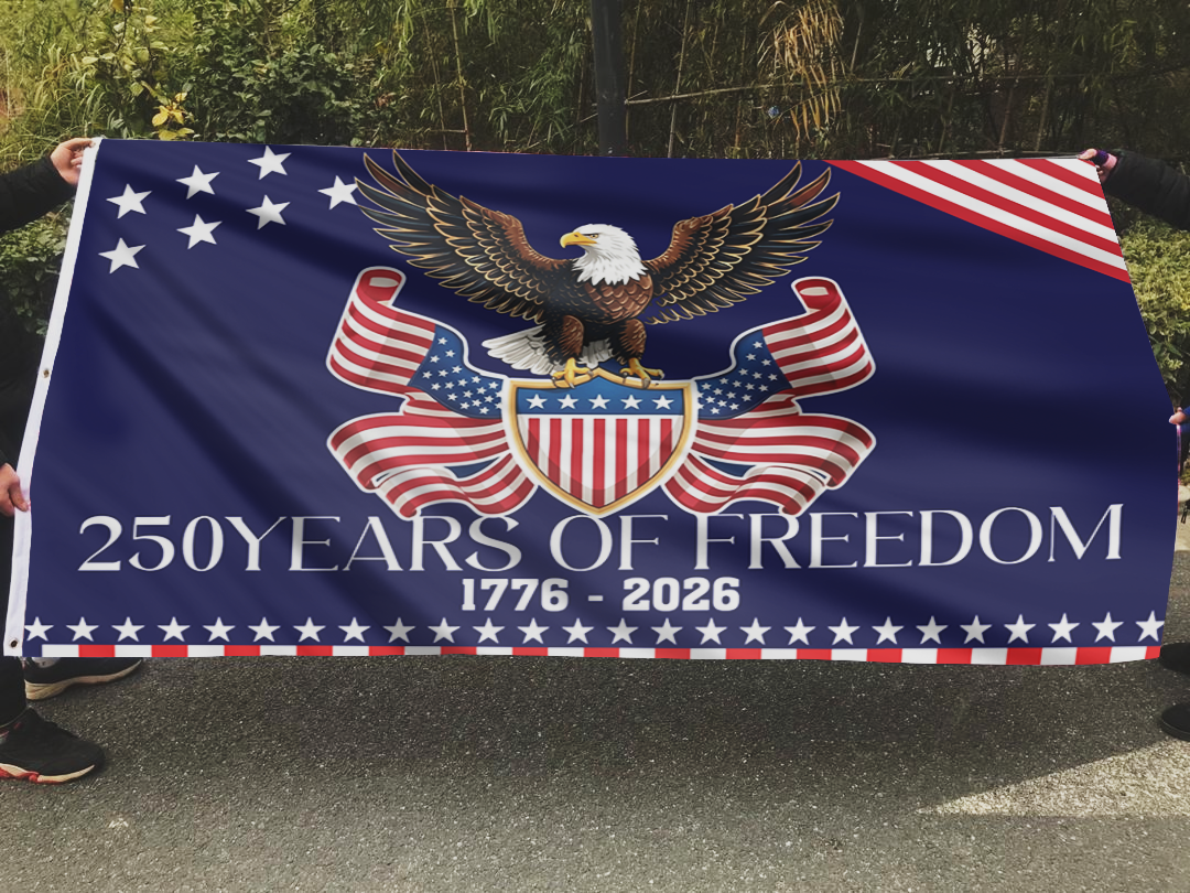 250 Years of Freedom USA Eagle Flag