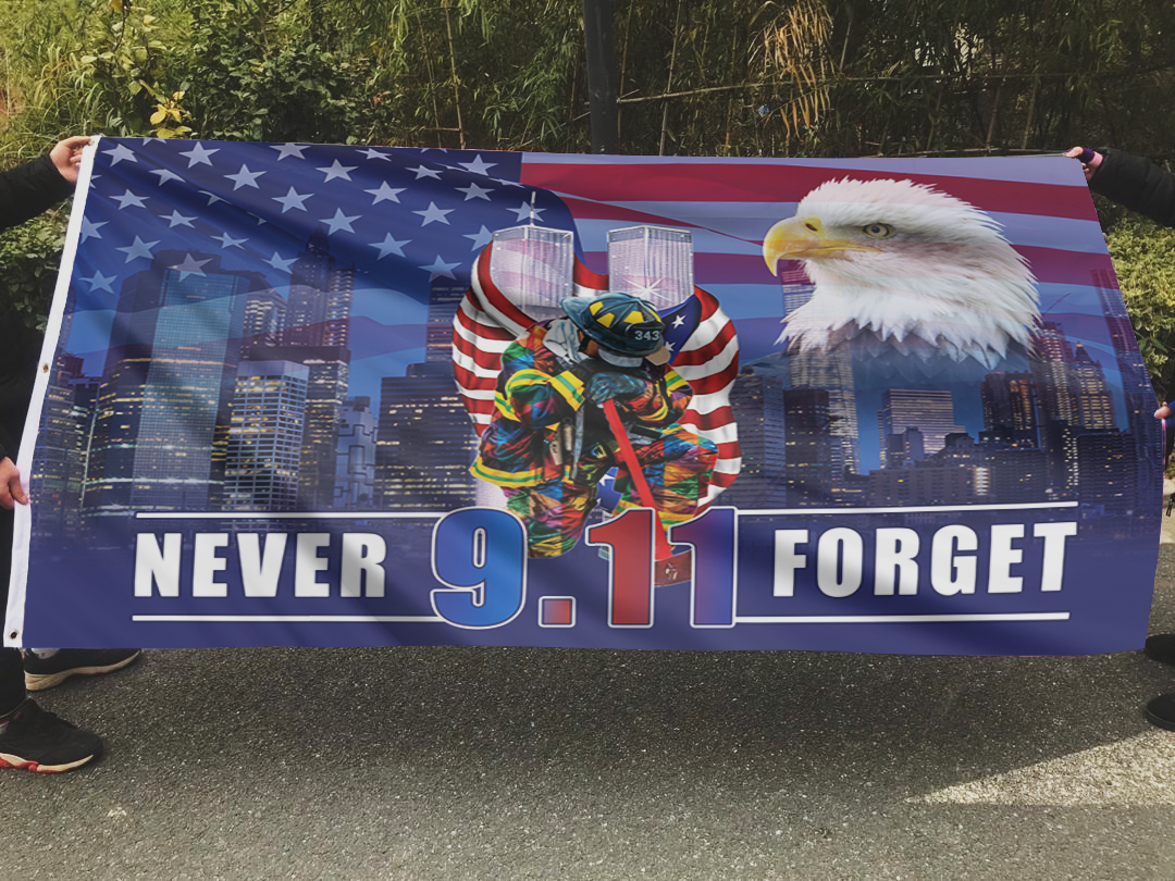 Firefighter - 9.11 - Never Forget Flag