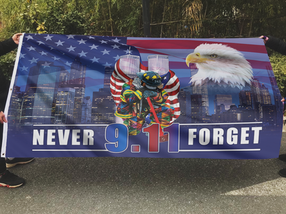 Firefighter - 9.11 - Never Forget Flag